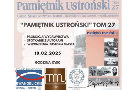 Promocja Pamiętnika Ustrońskiego, tom 27